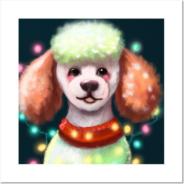 Cute Poodle Drawing Wall Art by Play Zoo